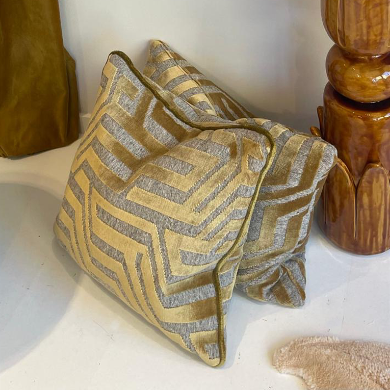 Coussin Dune Ochre Collab Atelier HD